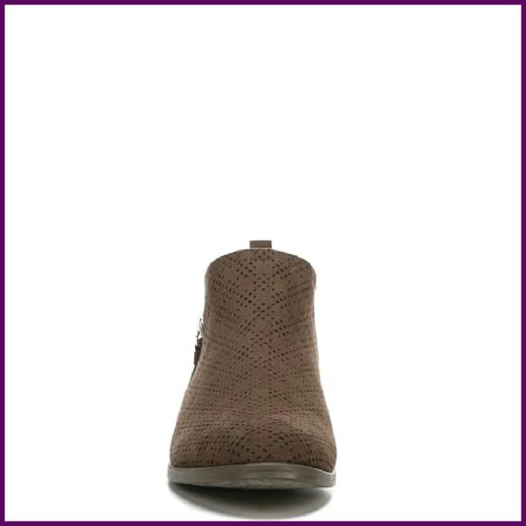 Women's Zip Ankle Boots Size 9W Recycled Fabric Comfort Arch Support - Picture 3 of 8